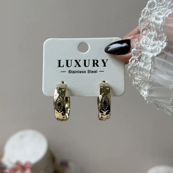 Heritage Hoop Gold Küpe