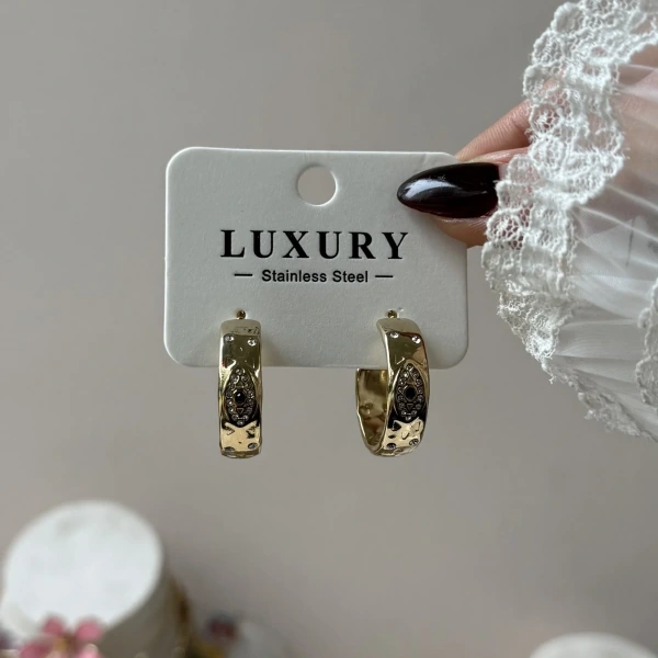 Heritage Hoop Gold Küpe