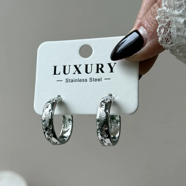 Auric Silver Shimmer Küpe