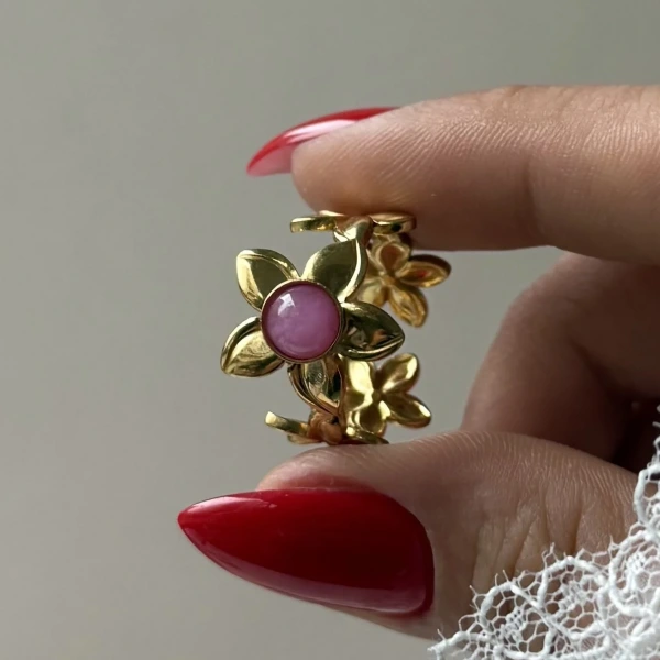 Flora Pearl Vintage Yüzük