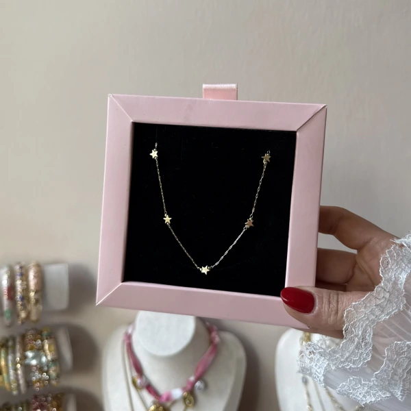 Yıldızlı Zincir Kolye