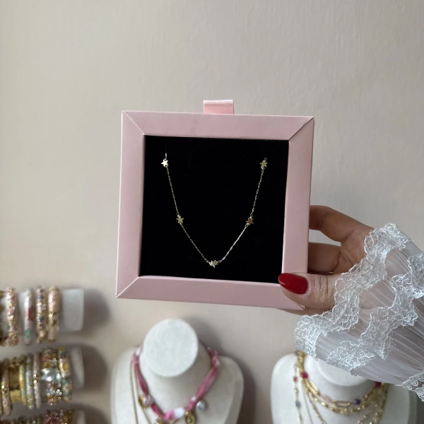 Yıldızlı Zincir Kolye