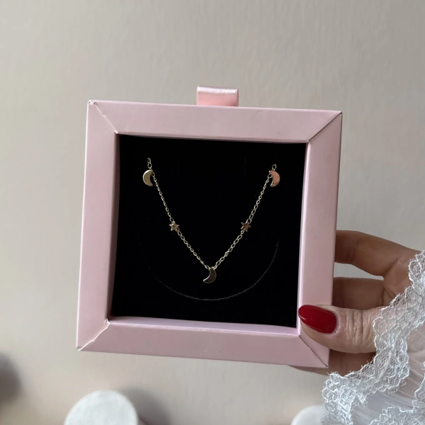 Ay ve Yıldız Zincir Kolye