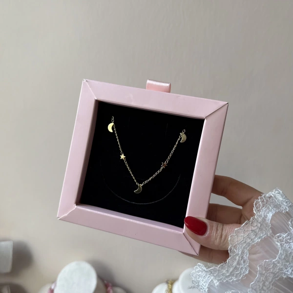 Ay ve Yıldız Zincir Kolye