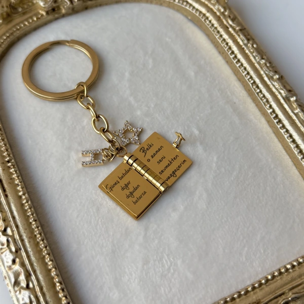 Şiirli Kitap Anahtarlık