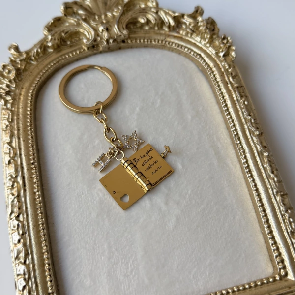 Şiirli Kitap Anahtarlık