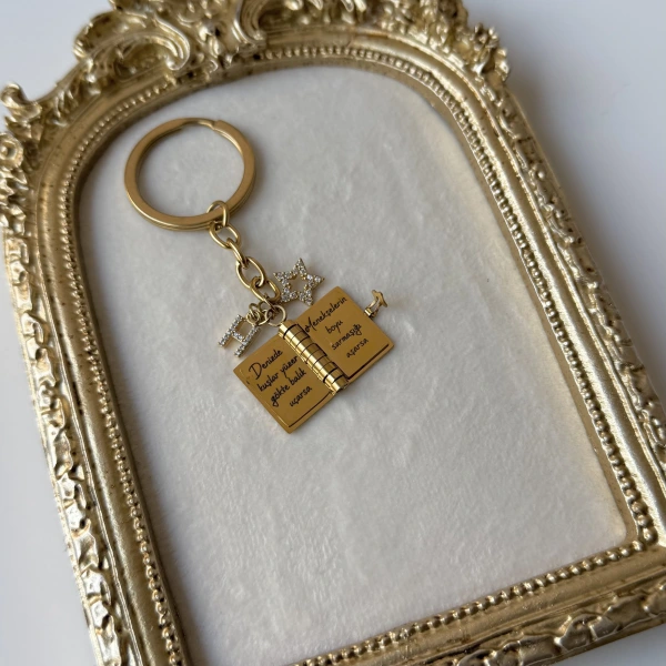 Şiirli Kitap Anahtarlık