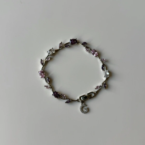 Chromelle Tulip Harf Charmlı Bileklik