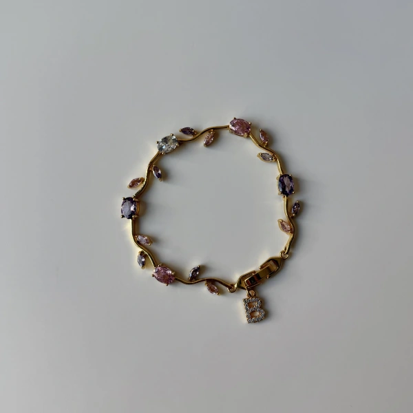 Chromelle Tulip Harf Charmlı Bileklik