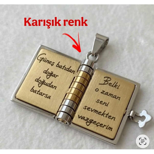 Şiirli Kitap Kolye