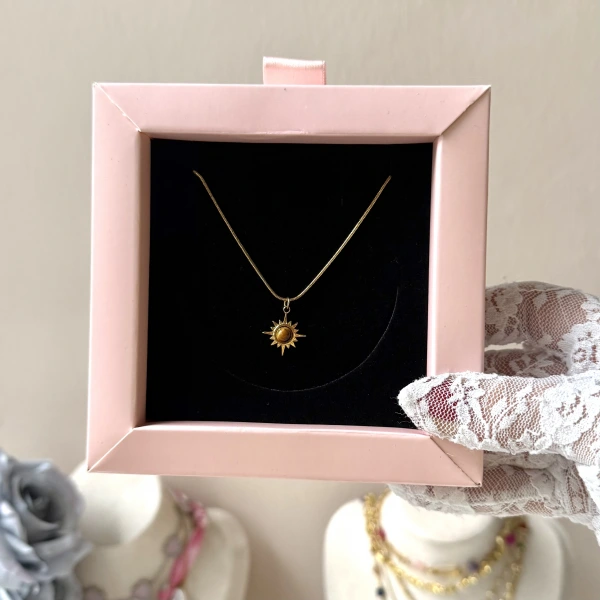 Kaplan Gözü Kuzey Yıldızı Kolye