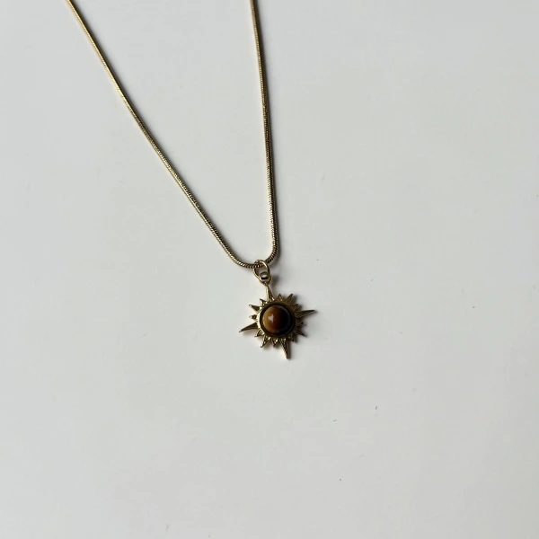 Kaplan Gözü Kuzey Yıldızı Kolye