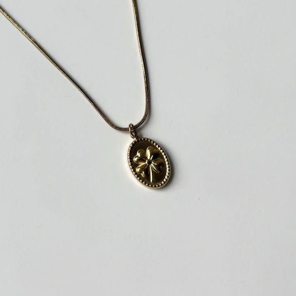 4 Yapraklı Yonca Kolye