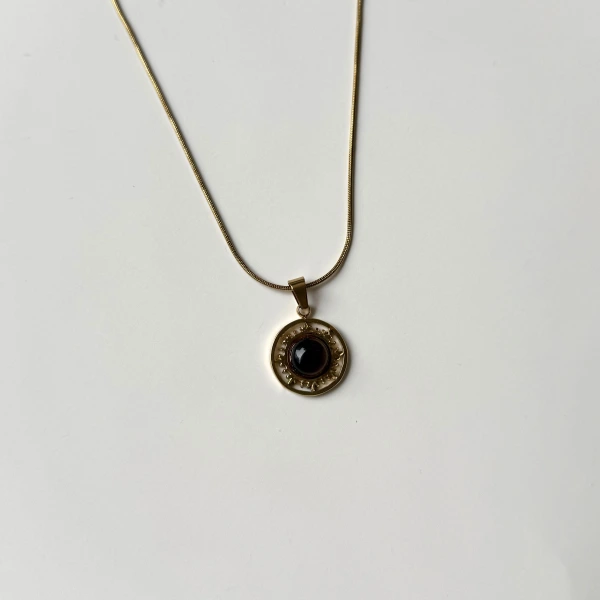 Vintage Kaplan Gözü Kolye