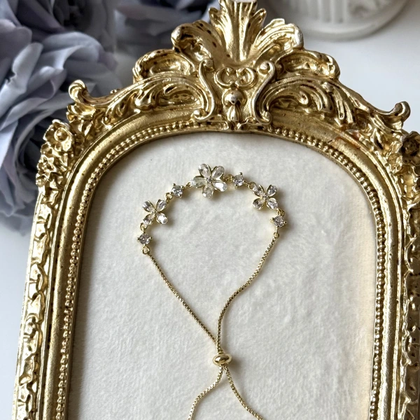 Taşlı Çiçek Bileklik