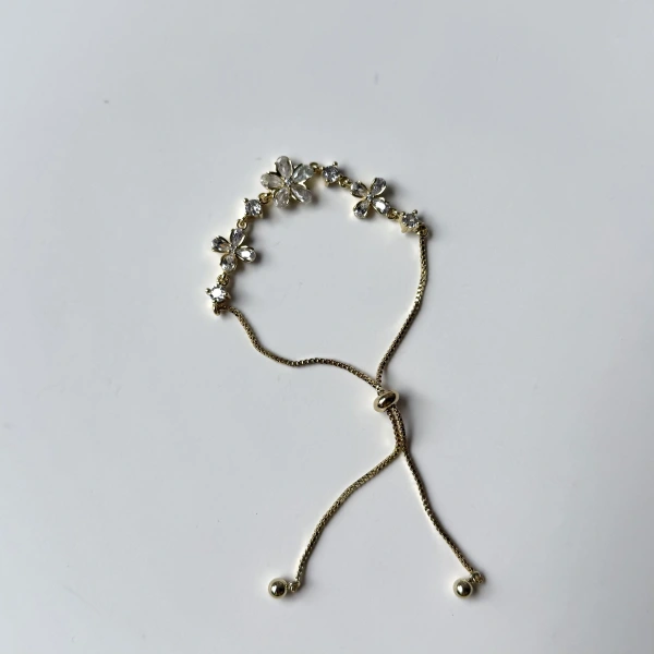Taşlı Çiçek Bileklik