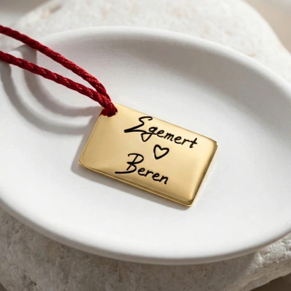 Fotoğraf ve Yazılı Zarf Kolye