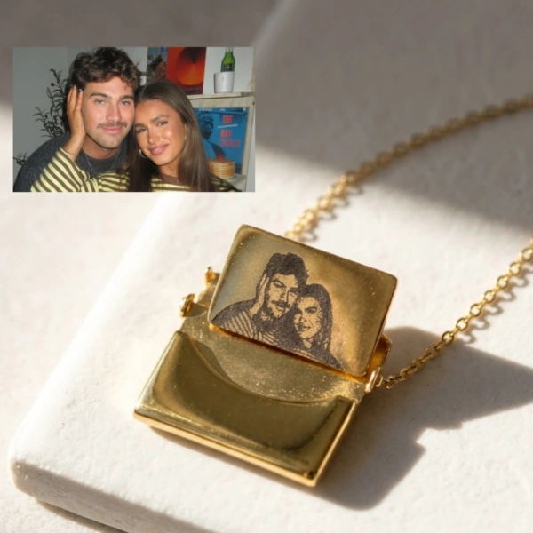 Fotoğraf ve Yazılı Zarf Kolye