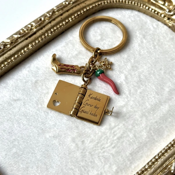 Şans Charmlı Şiirli Kitap Anahtarlık