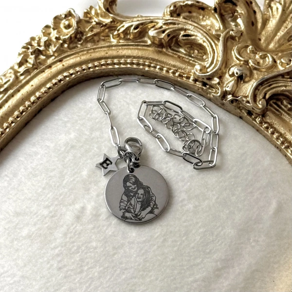 Kişiye Özel Fotoğraflı ve Yazılı Bileklik