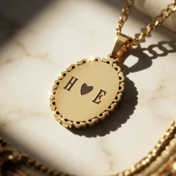 Arkası Yazılı Kendin Yaz Kendin Çiz Kolye