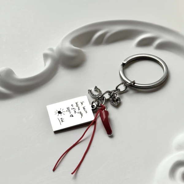 Kendin Yaz Kendin Çiz ve Şans Charmlı Anahtarlık