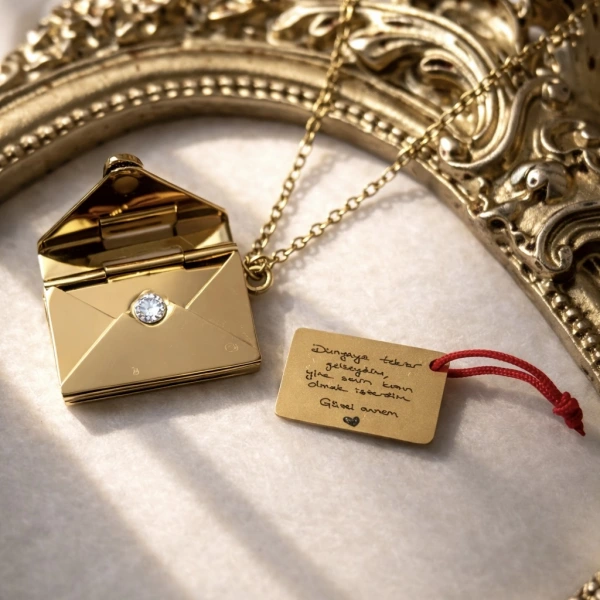 Kendi El Yazın Zarf Kolye