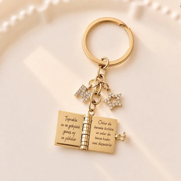 Şiirli Kitap Anahtarlık