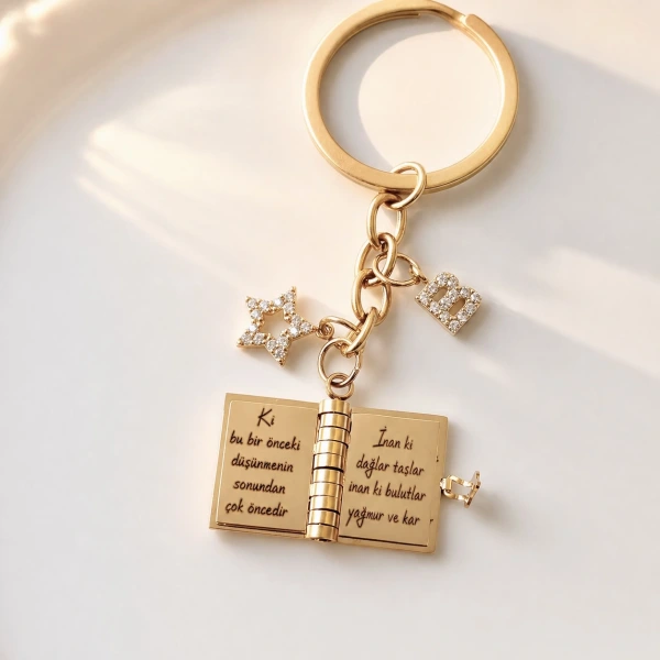 Şiirli Kitap Anahtarlık