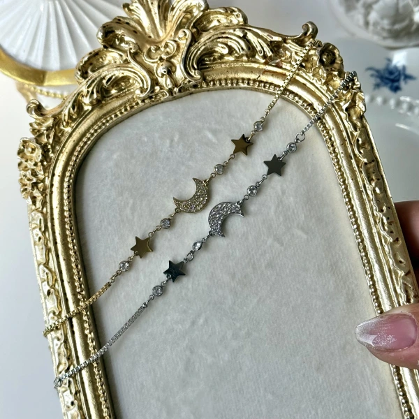 Moon Star Zincir Bileklik