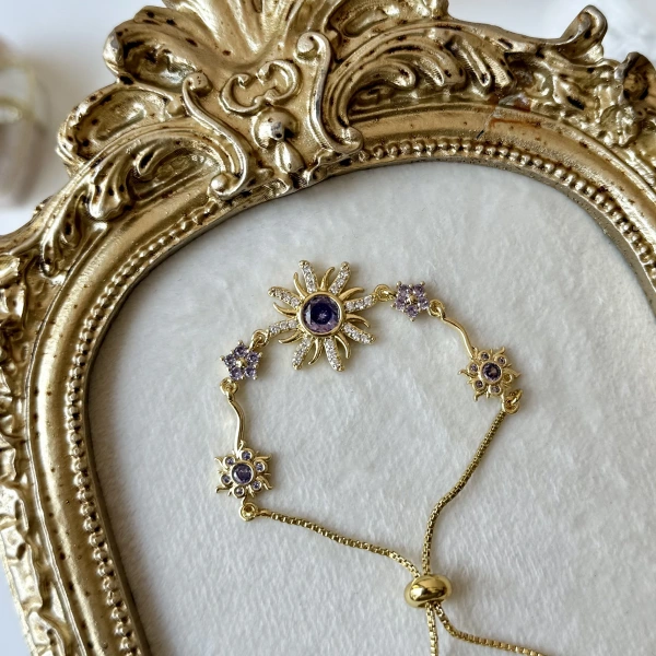 Amethyst Soleil Asansörlü Bileklik
