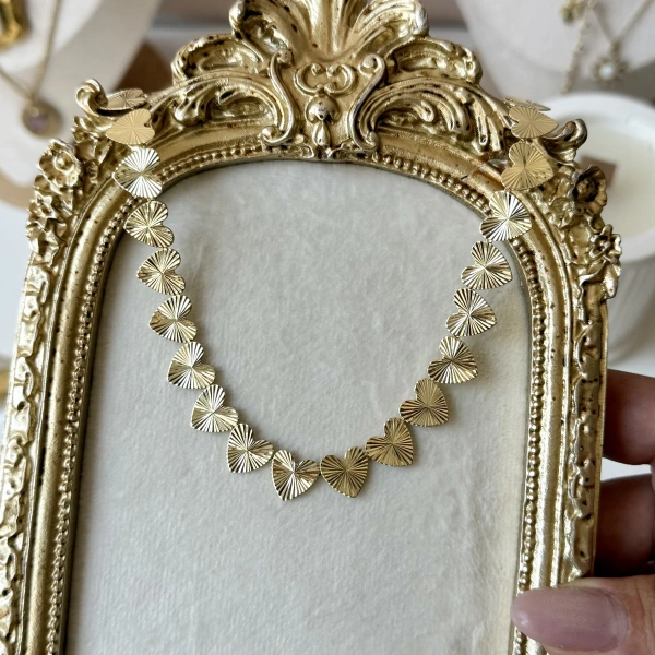 Golden Hearts Kolye