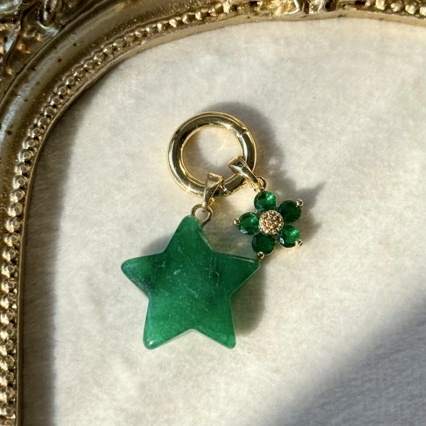 Emerald Star Bikini Charm