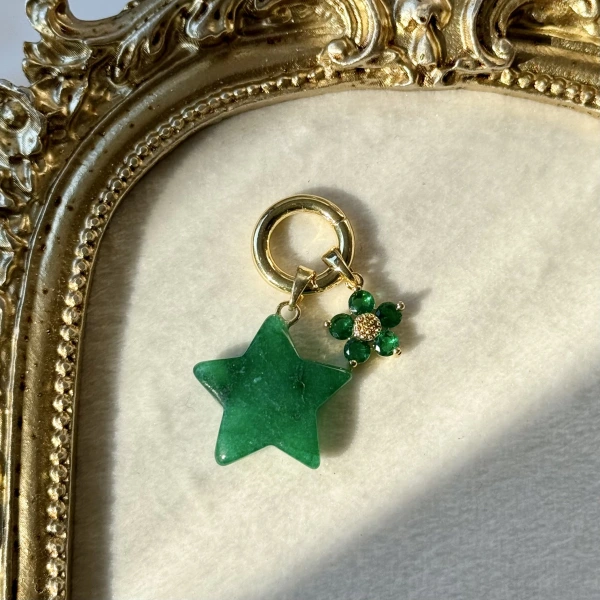Emerald Star Bikini Charm