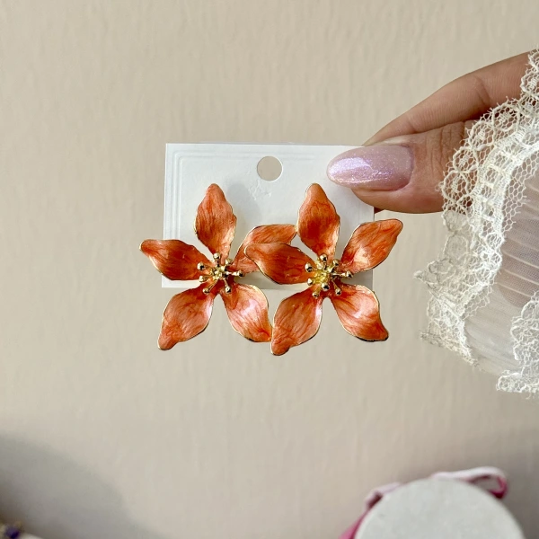 Amber Bloom Küpe