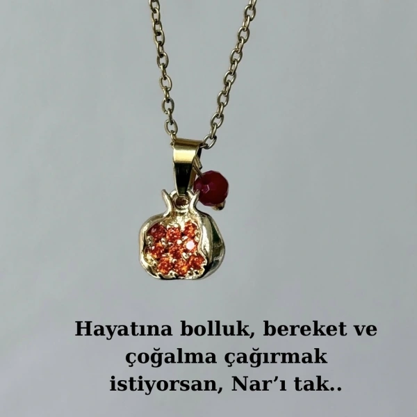 Boncuklu Bereket Narı Kolye