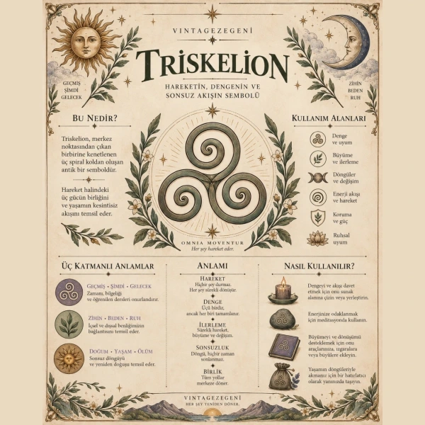 Triskelion Sembol Kolye