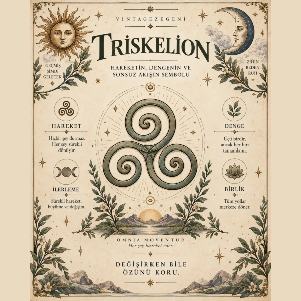 Triskelion Sembol Kolye