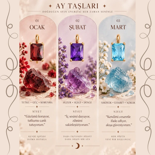 Doğum Ayı Taşları Charm
