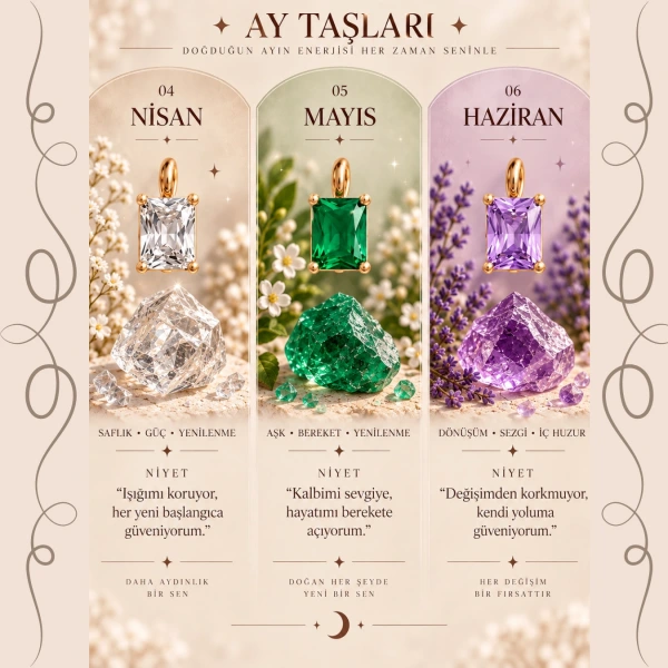 Doğum Ayı Taşları Charm