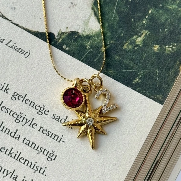 Burç Mesaji Charm ve Hayat Sayısı Kolyesi