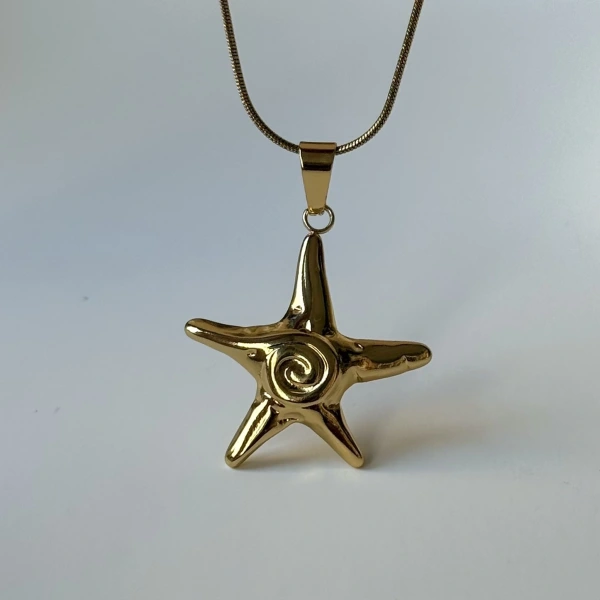 Spiral Deniz Yıldızı Kolye