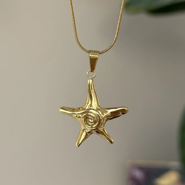 Spiral Deniz Yıldızı Kolye