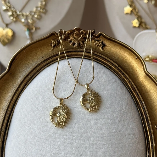 Ay ve Güneş Kolye