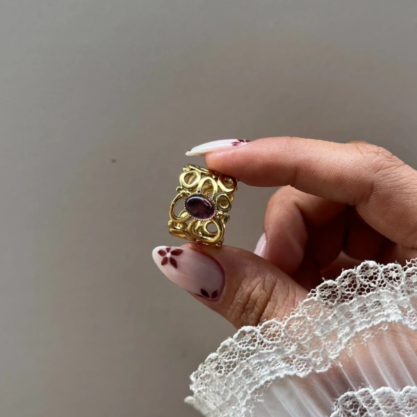 Amethyst Scroll Yüzük