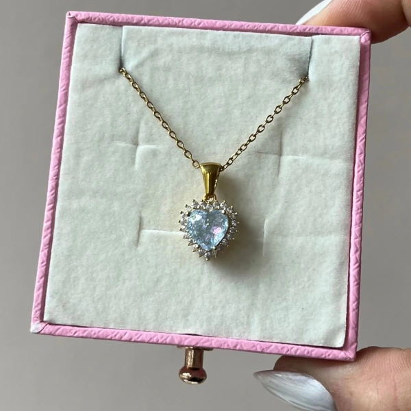 Aqua Heart Kolye