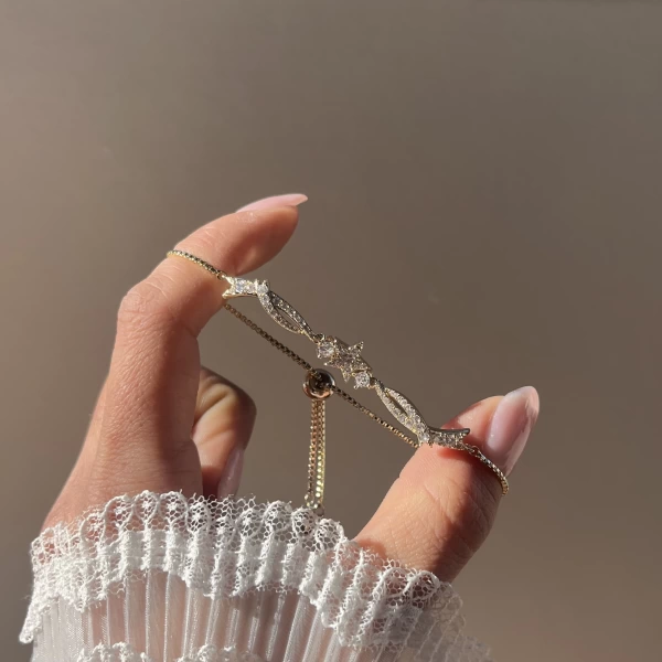 Yıldızlı Baby Bileklik I Çelik