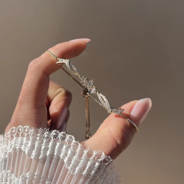 Yıldızlı Baby Bileklik I Çelik