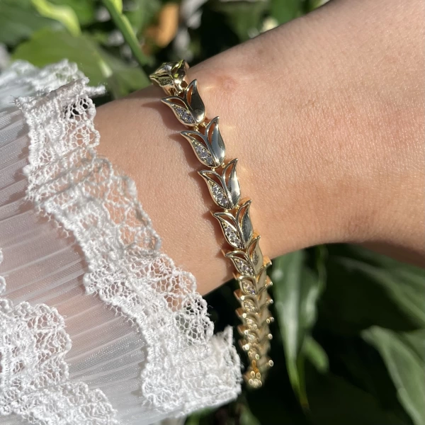 Lale Vintage Bileklik I 14K Altın Kaplama