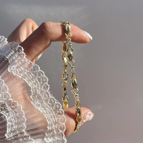 Vintage Almira Bileklik I 14K Altın Kaplama
